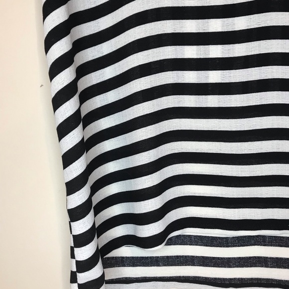 Ichi Black & White Striped Top - Picture 4 of 6